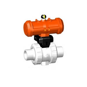 PVDF Kogelkraan pneumatisch