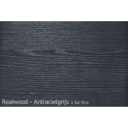 Reelwood Realwood PVC Paneel sponning G102 Antraciet Grijs