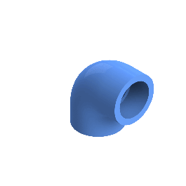 Agruair PE100 Knie Perslucht 90° d32 Moflas PN16 Blauw 22051003207
