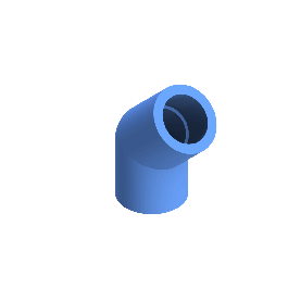 Agruair PE100 Knie Perslucht 45° d25 Moflas PN16 Blauw 22050002507
