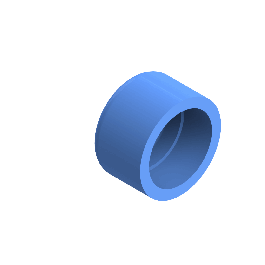 Agruair PE100 Eindkap Perslucht d50 Moflas PN16 Blauw 22054005007