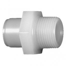 GF PVDF Overgangsstuk d20 -1/2