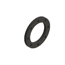 Agru PP /Staal Overschuifflens VB Zwart d180 PN10/16 Stomplas Din 14014018011