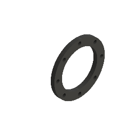 Agru PP /Staal Overschuifflens VB Zwart d225 PN10 Stomplas Din 14014022511