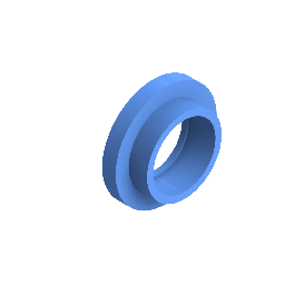 Agruair PE100 Kraagbus Perslucht d75 Moflas PN16 Blauw 22052007507
