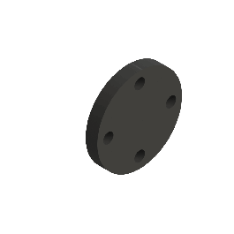 Agru PP /Staal Blindflens Zwart d32 PN10/16 Din 14045003211