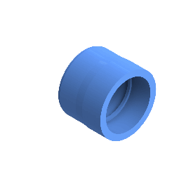 Agruair PE100 Verloopstuk Perslucht d110 -d90 Moflas PN16 Blauw 22057119007