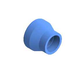 Agruair PE100 Verloopstuk Perslucht d110 -d63 Moflas PN16 Blauw 22057116307