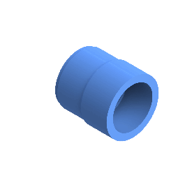 Agruair PE100 Verloopstuk Perslucht d50 -d40 Moflas PN16 Blauw 22057504007