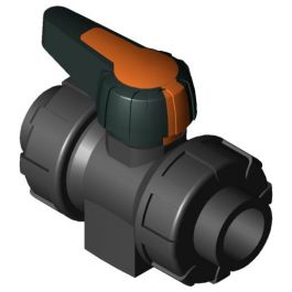 ASV PVC-U Kogelkraan C200 d20 PN10 FPM Sok 145852
