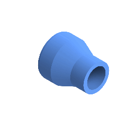 Agruair PE100 Verloopstuk Perslucht d50 -d25 Moflas PN16 Blauw 22057502507