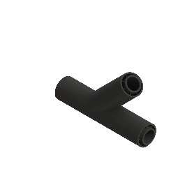 Agru Poly-Flo PE100-RC T-stuk 45° d90 -d63 SDR17/11 (factor 0,5) Stomplas 70192906471