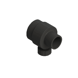 Agru Poly-Flo PE100-RC Eindfitting d90 -d63 SDR17/11 Stomplas Lekdetectie aansluiting 70196906471