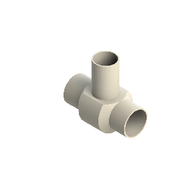 Agru PVDF UHP Verloop t-stuk 90° d90 -d75 -d90 Stomplas SDR21 35307907521