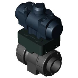 ASV PVC-U Pneumatisch Kogelkraan C200 Normally closed d32 PN10 EPDM Sok 1457830100