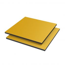 Vibond h Aluminium /PE 35% glans Geel/wit (+/- RAL1003) 3050x1500x3mm