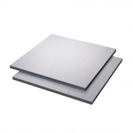 Vibond h Aluminium /PE Brushed Zilver/wit 3050x1500x3mm