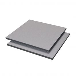 Vibond h Aluminium /PE 32% Glans Glitter zilver/wit 3050x1500x3mm