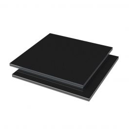 Vibond h Aluminium /PE 43% glans Zwart grafiet/wit 3050x1500x3mm