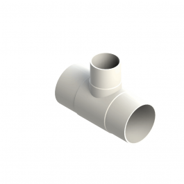 Agru PVDF UHP Verloop t-stuk 90° Lang d63 -d20 -d63 Stomplas SDR21 35065632021