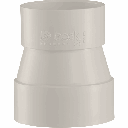 Beck PP Ventilatie Verloopstuk d125 -d110 RAL7032 Sok r301250110