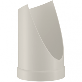 Beck PP Ventilatie Zadelstuk kort 90° d800 Grijs RAL7032 Sok ss3900800m