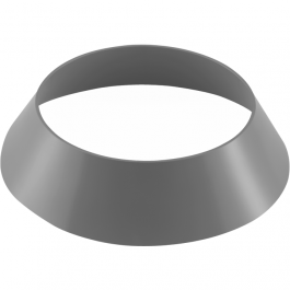 Beck PP-s Ventilatie Regenkraag d200 Grijs RAL7037 rgk20200