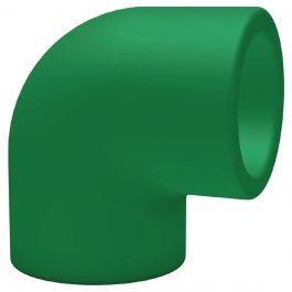 B'R PP-RCT Knie 90° d32 Moflas PN20 Groen 7411089011