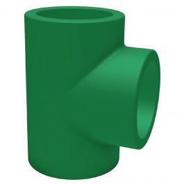 B'R PP-RCT T-stuk 90° d25 Moflas PN20 Groen 7511079011