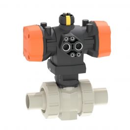 GF PP-H Pneumatisch Kogelkraan 251 Normally closed d20 PN10 EPDM Stomplas Zonder handbediening 199251833