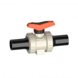 GF PP-H /PE100 Kogelkraan 546 pro d63 PN10/SDR11 EPDM Stomplas Lang 167546287