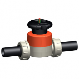 GF PP-H /PE100 Membraanafsluiter 514 d63 SDR11 EPDM Stomplas Lang 167514317