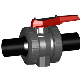 GF PVC-U /PE100 Kogelkraan 546 pro d32 PN16/SDR11 EPDM Stomplas Lang 161546824
