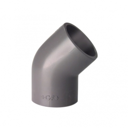 GF PVC-U Knie 45° d32 Sok PN16 721150108