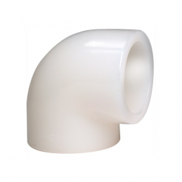 GF PVDF Knie 90° d16 Moflas PN16 735100105