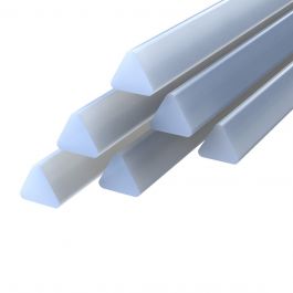 Simona PVC Lasdraad Driehoek 5x2,9x1000mm TA80 Transparant Bundel