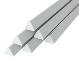 Simona PVC Lasdraad Driehoek 5x2,9x2000mm TA80 Wit Bundel