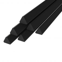 Simona PE100 Lasdraad Driehoek 5x3mm TA80 Zwart Haspel
