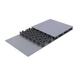 Con-pearl PP Honingraat plaat Grijs 2500x1850x10mm