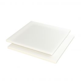 Simona PVDF Plaat XT Naturel Dubbelzijdig folie 2000x1000x10mm