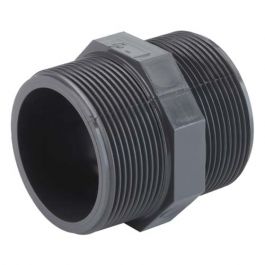 TP PVC-U Dubbele nippel 1/2