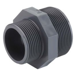 TP PVC-U Dubbele nippel 3/4
