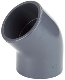 TP PVC-U Knie 45° d25 Sok PN16 RV0GYI250