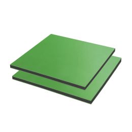 Röchling PE-HD Plaat Playtec XT Groen/zwart/groen 3000x1500x19mm