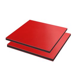 Röchling PE-HD Plaat Playtec XT Rood/zwart/rood 3000x1500x19mm