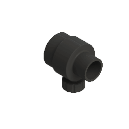 Agru Poly-Flo PE100-RC Eindfitting d90 -d63 SDR17/11 Stomplas Lekdetectie aansluiting 70196906471