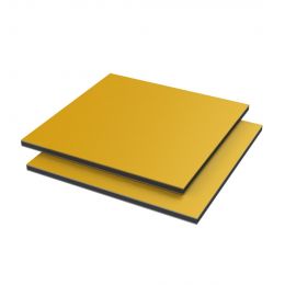 Vibond h Alu /PE 35% glans Geel RAL1003 3050x1500x3mm