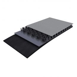 Vikufloor smart PP Plaat Antislip Grijs 3400x1850x11mm