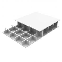 Paneltim PP Constructieplaat 50/100 Uv Wit RAL9010 1200x1000x35mm