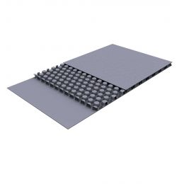 Vikuwall light PP Honingraat plaat Eenz nerf Grijs 3250x1900x4,3mm